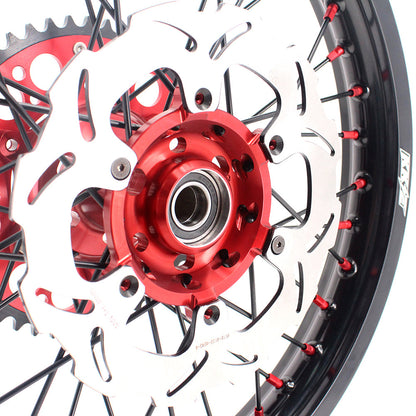 KKE 21 & 19 MX Rims for Suzuki RMZ250 2007-2025 RMZ450 2005-2025 Black Spokes