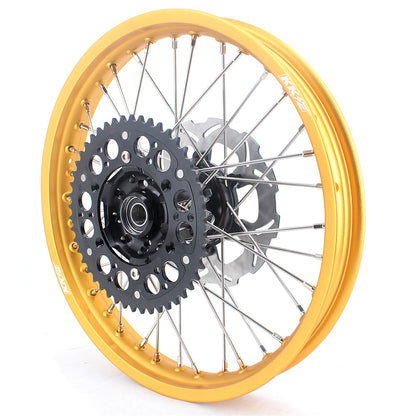 KKE 21 & 18 Enduro Gold Rims For SUZUKI RM125 2001-2007 RM250 2001-2008