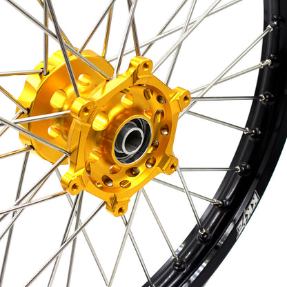 KKE 21 & 19 Wheels for Suzuki RMZ250 2007 RMZ450 2005-2025 Gold&Black