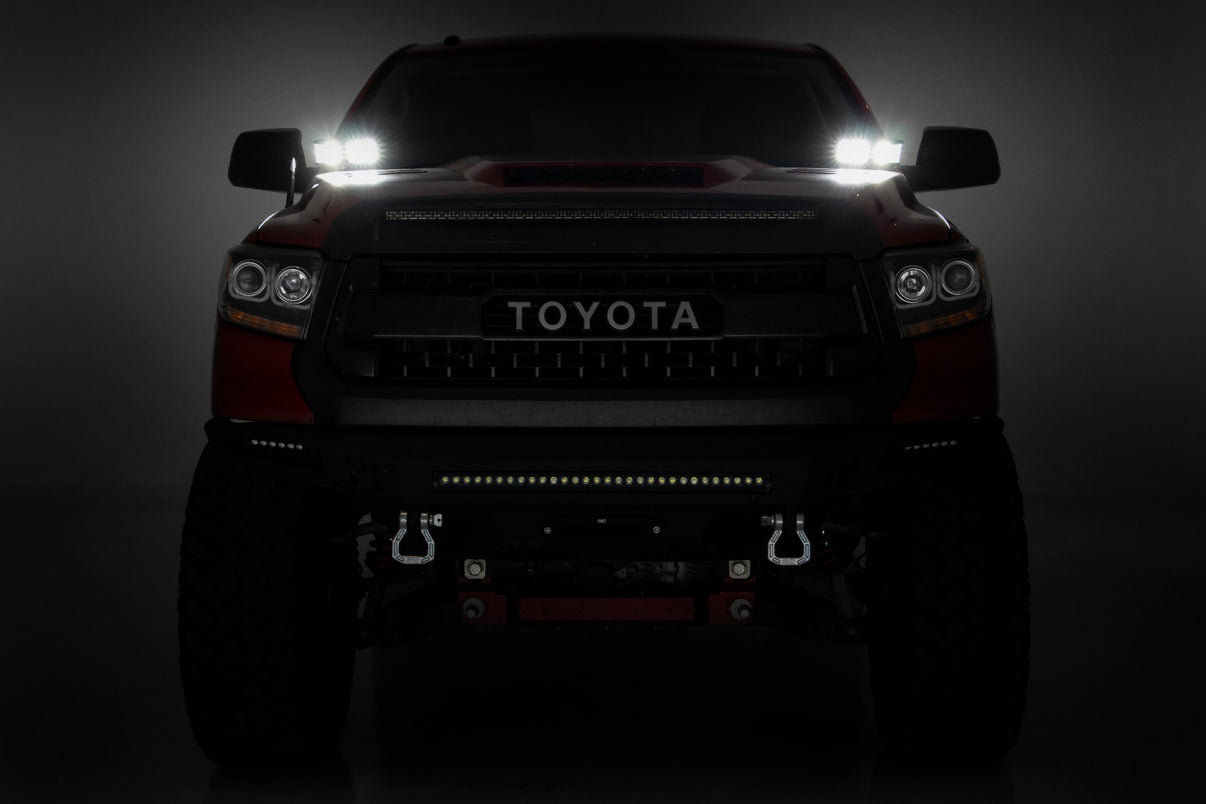 LED Light Kit | Ditch Mount | Dual 2" Black Pairs | Flood | Toyota Tundra (14-21) | 70836