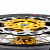 KKE 3.5 & 4.25*17inch Supermoto Rims Tires for SUZUKI RMZ250 2007-2025 RMZ450 2005-2025 Gold