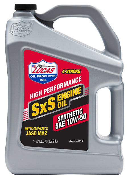 Lucas Synthetic Engine Oil 10W50 - 1 Gallon (Part No. 11213)