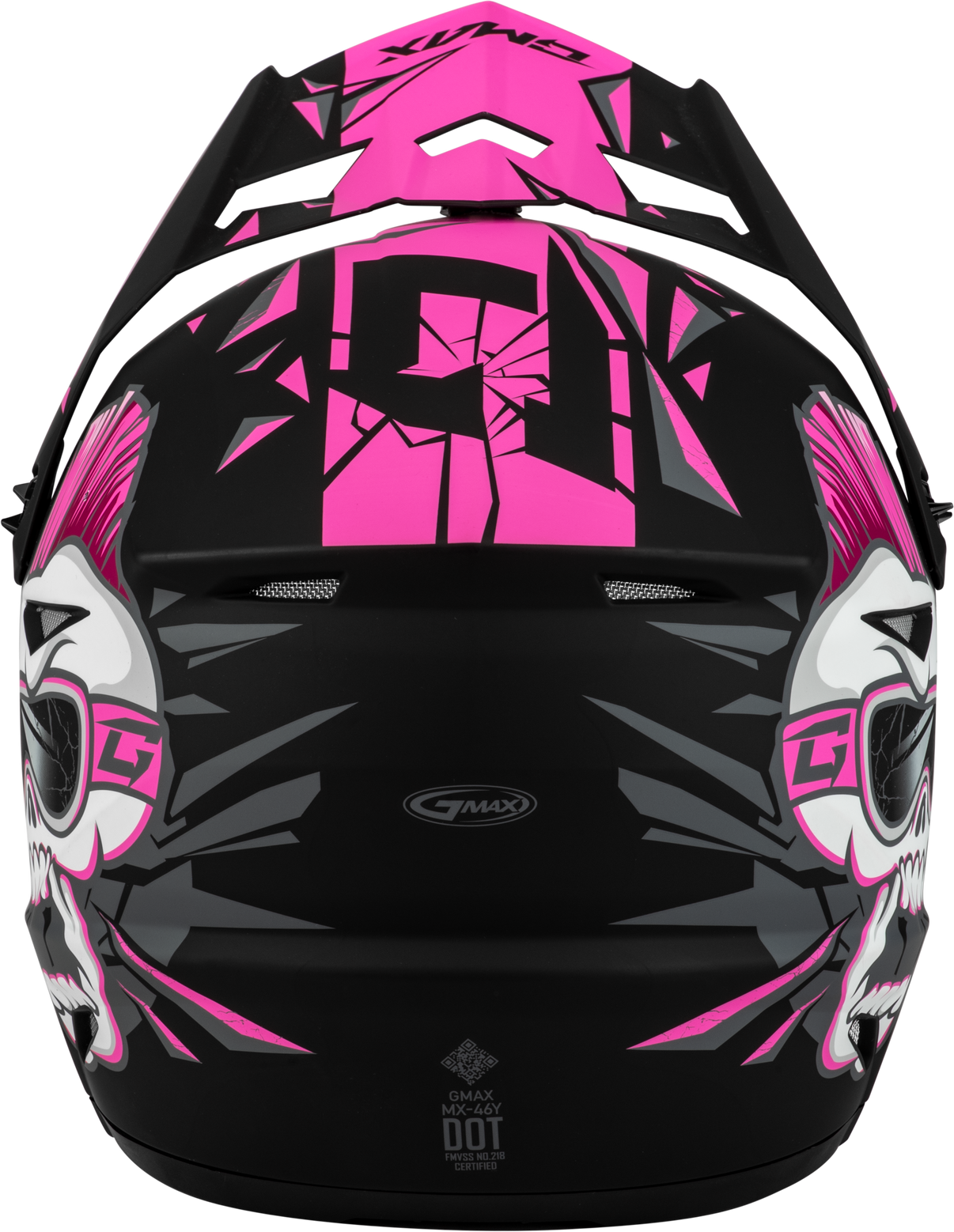 Youth Mx 46y Unstable Helmet Matte Black/Pink Ys