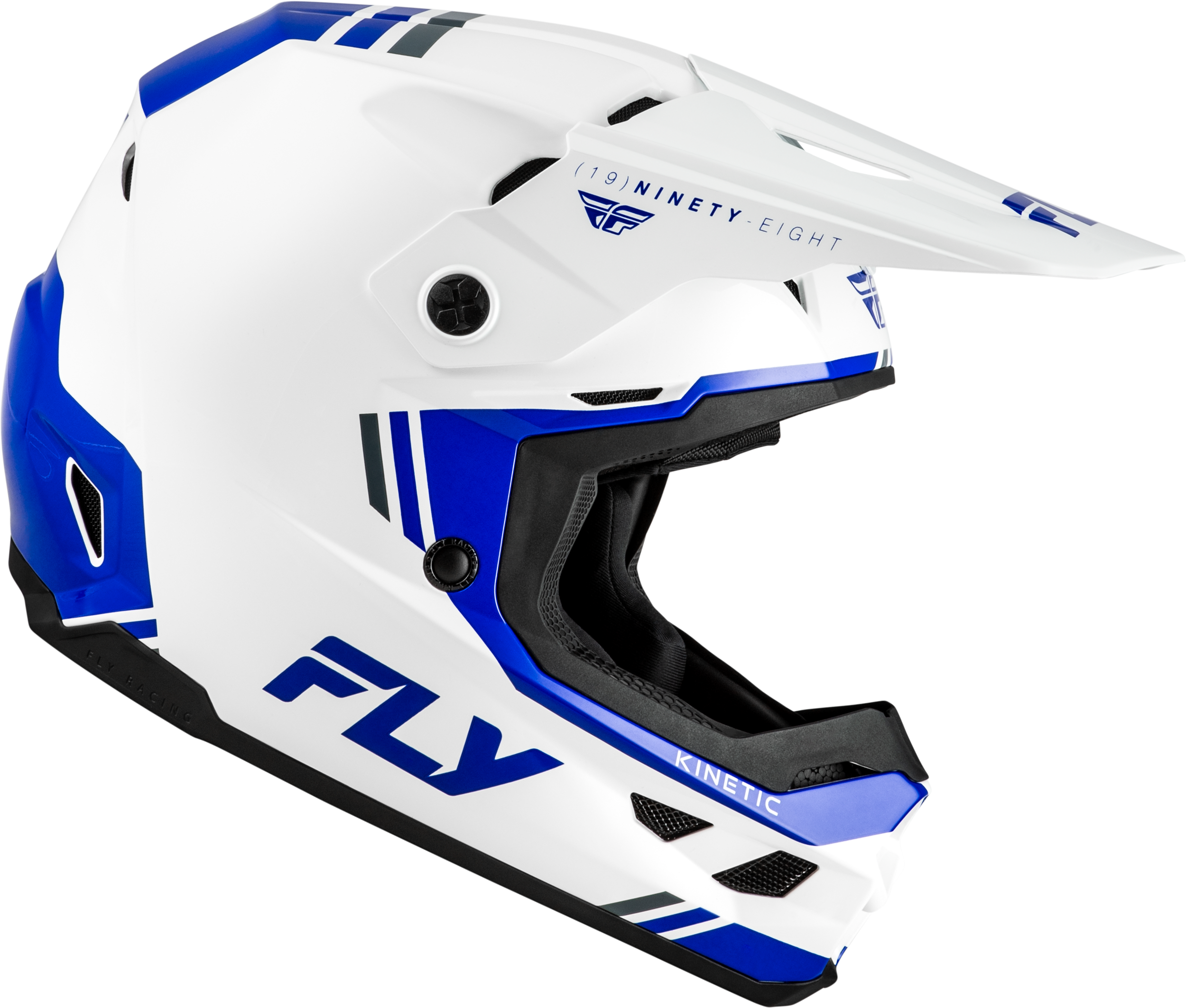 Kinetic Verdict Helmet White/Blue/Grey Xl