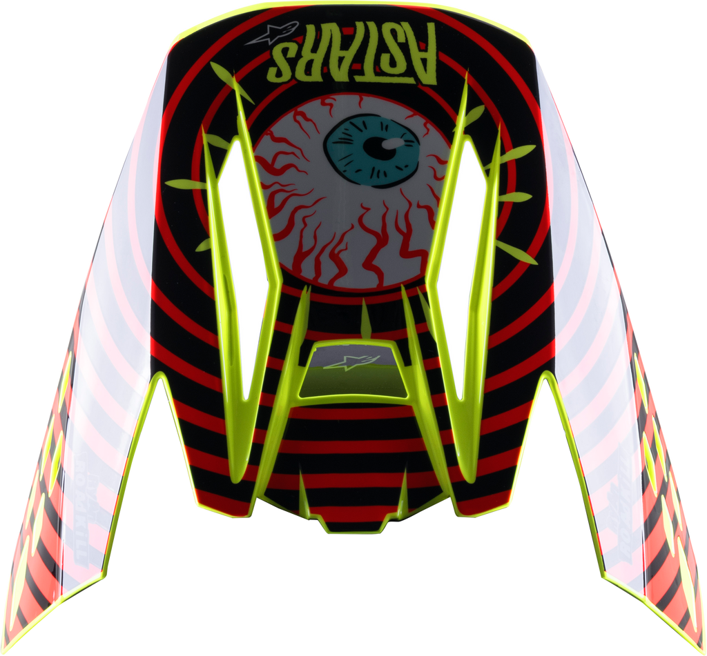 S M5 Solar Flare Visor Black/Red/Fluo Yellow