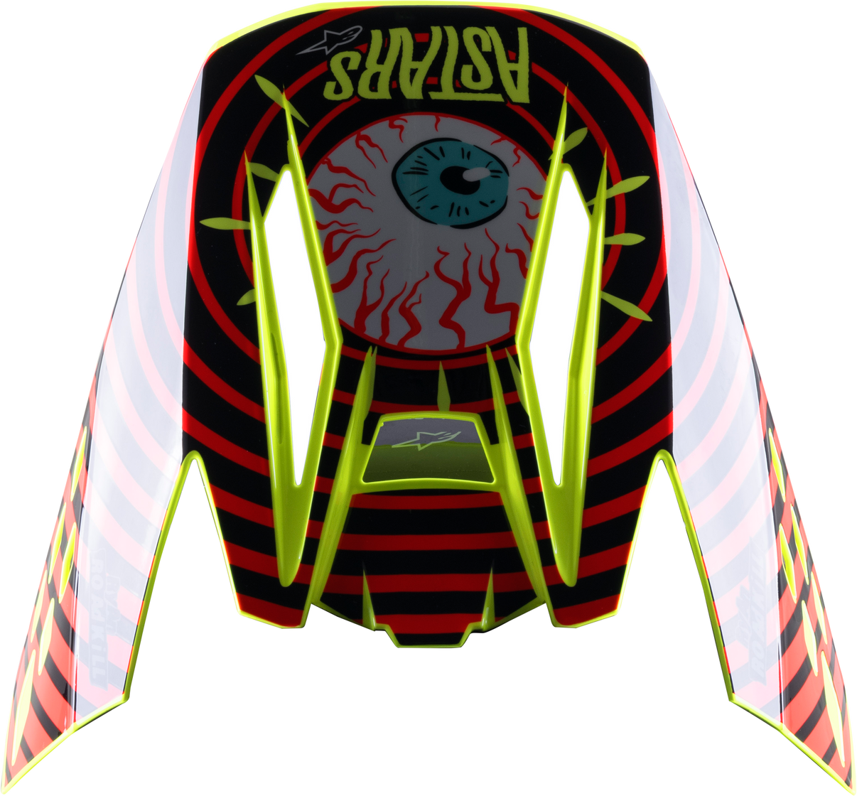 S M5 Solar Flare Visor Black/Red/Fluo Yellow