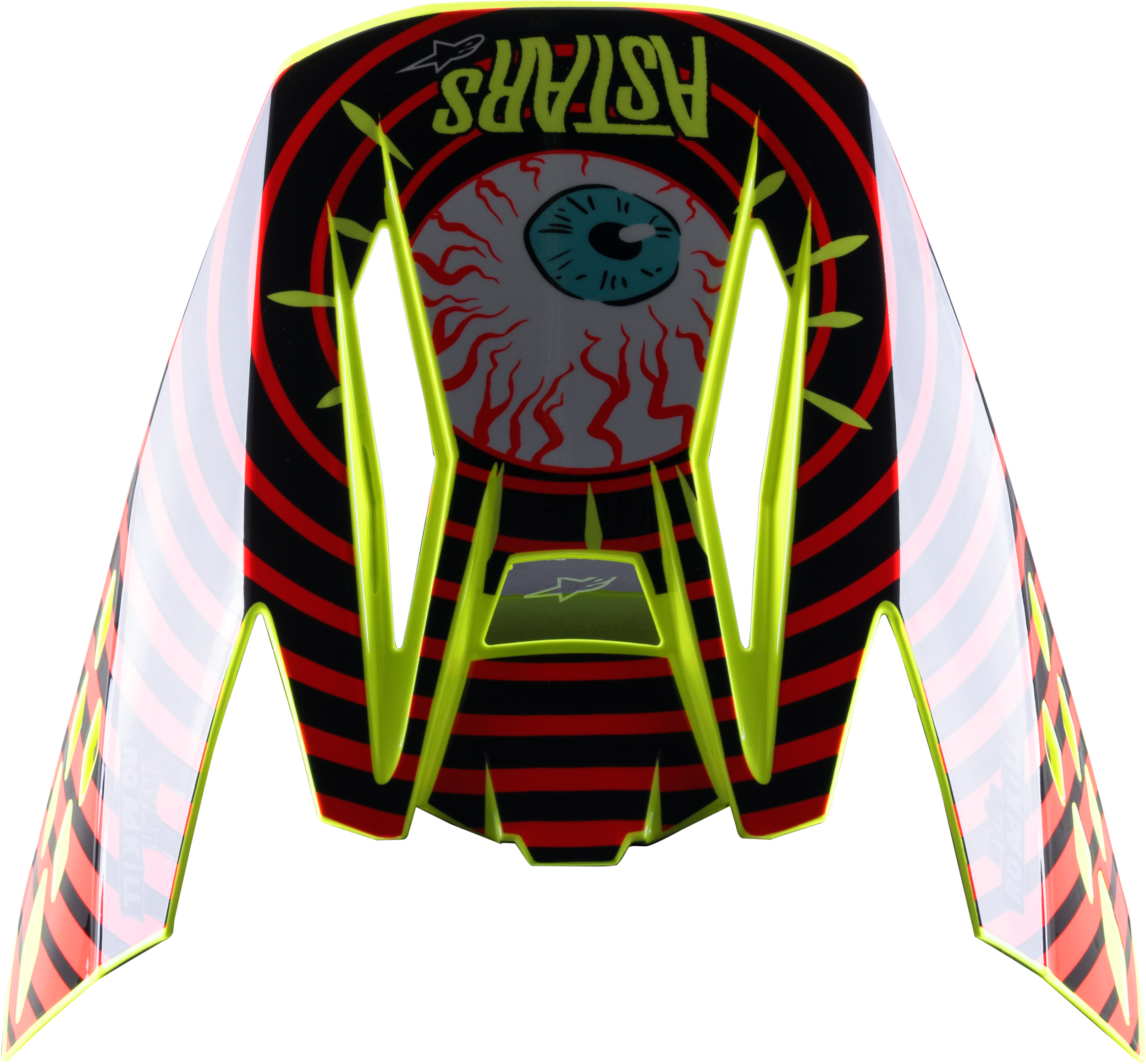 S M5 Solar Flare Visor Black/Red/Fluo Yellow