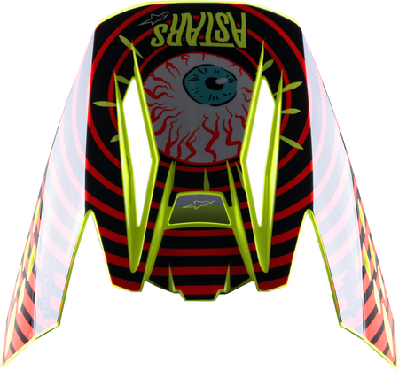 S M5 Solar Flare Visor Black/Red/Fluo Yellow