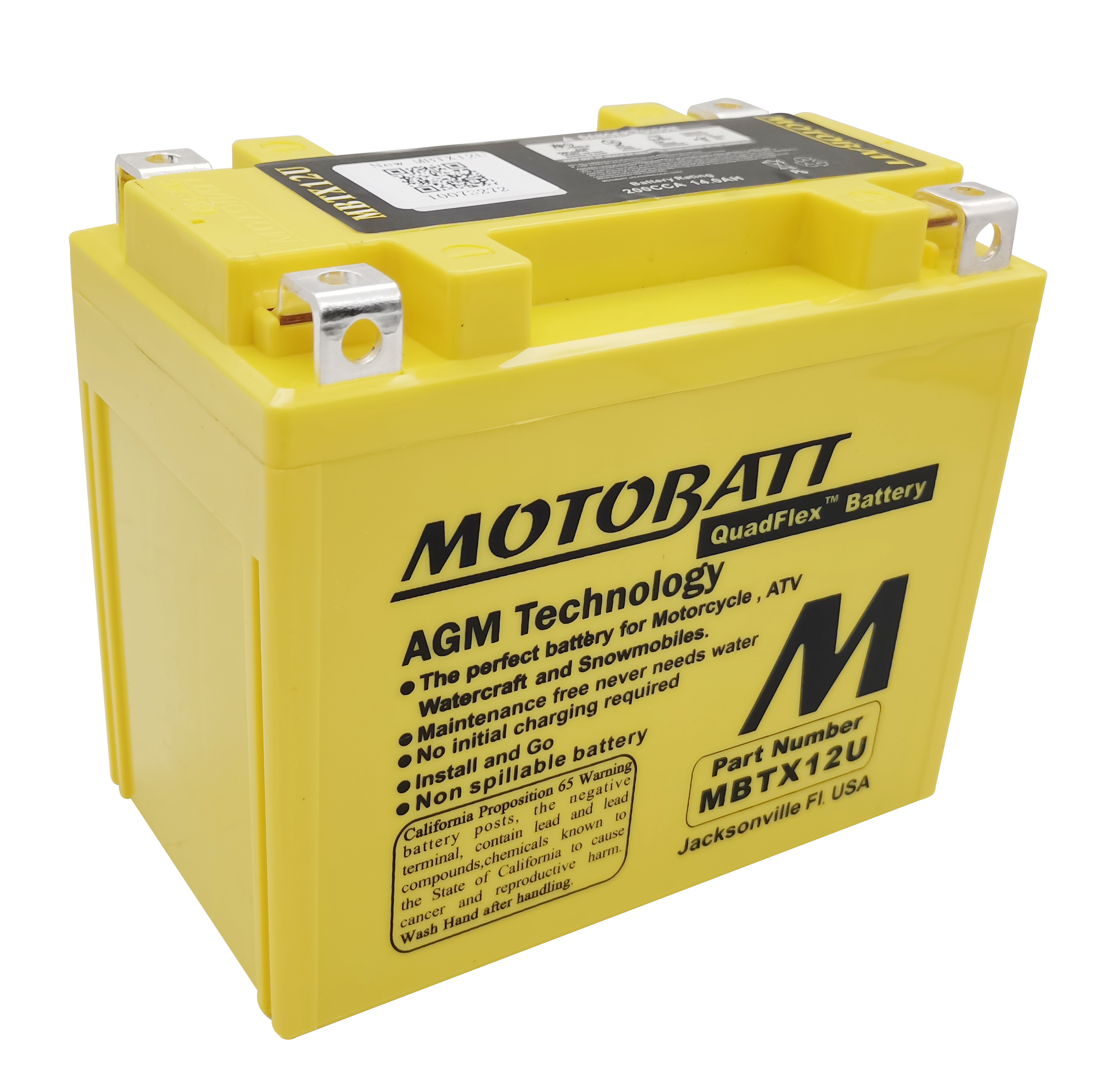 Battery Mbtx12u Sealed Factory Activated