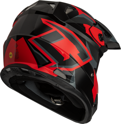 Mx 96 Splinter Helmet Black/Red Xs
