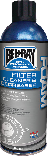 BEL-RAY Foam Filter Cleaner and Degreaser 400ml - Part Number 99180-A400W