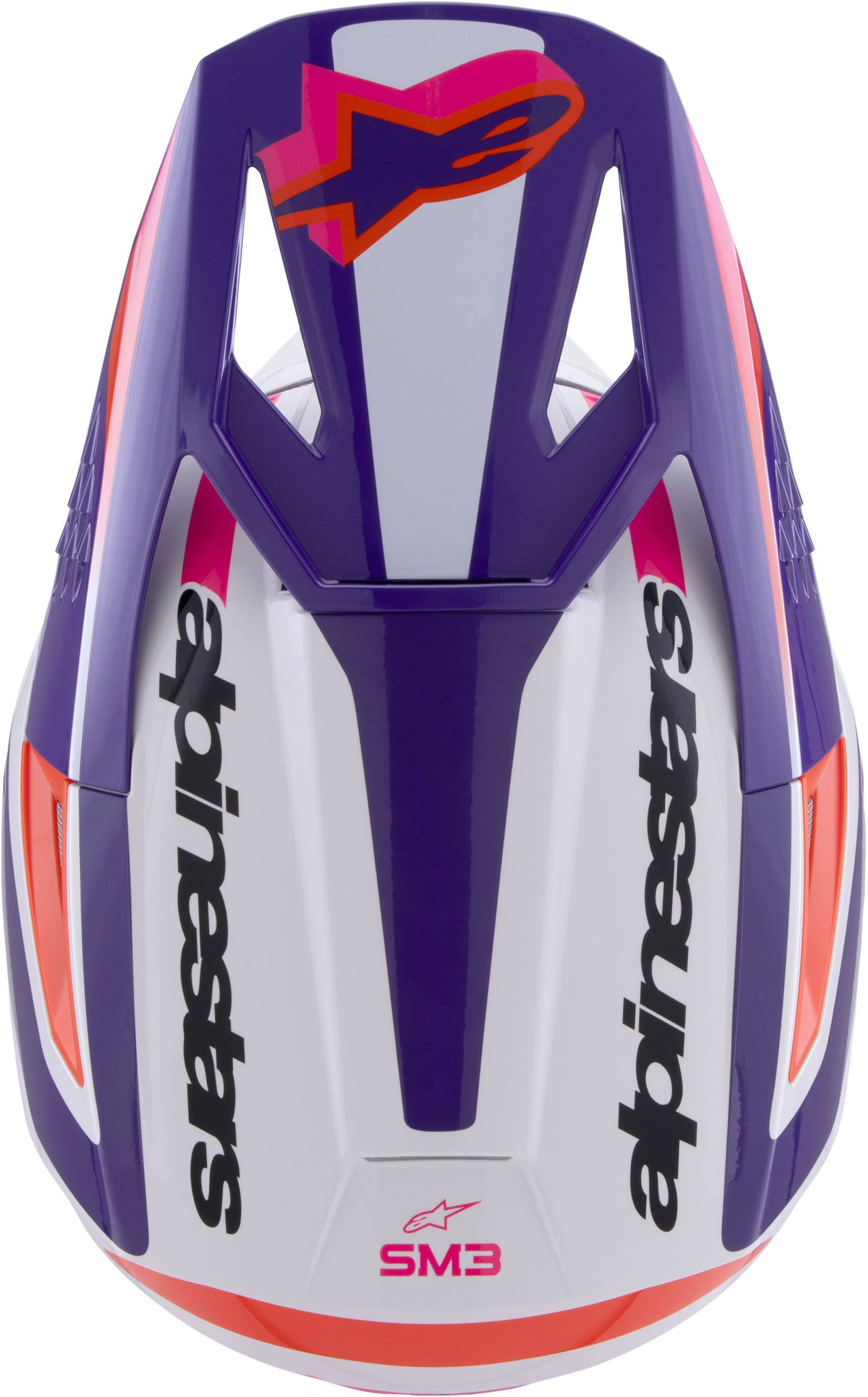 Sm3 Heat Helmet White/Purple/Pink Glossy Md