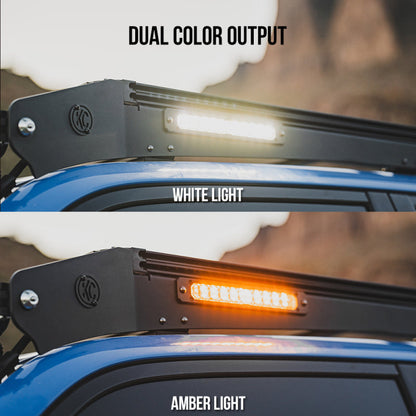 KC HiLiTES Platform One Profile 10in. SideCast Flush Mount Lights (Does Not Include Rack)
