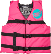 Youth Flotation Vest Neon Pink/Teal