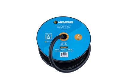 Memphis Audio | 4 Gauge Black Wire 100 Ft. Spool