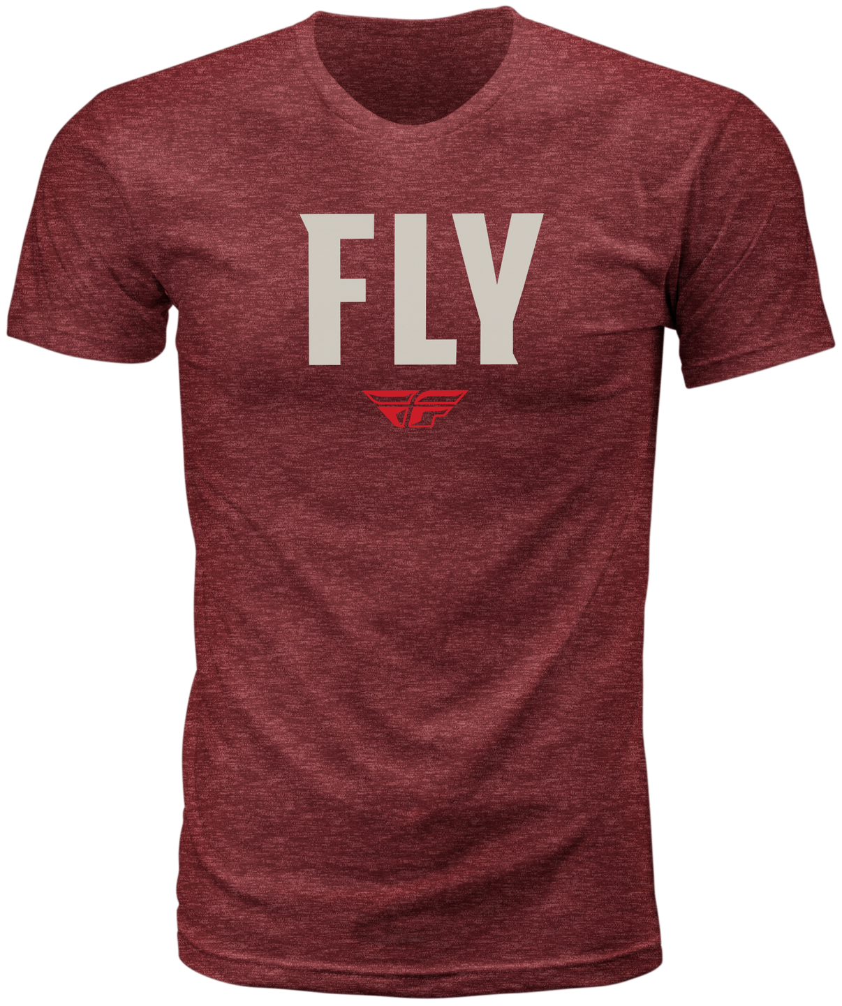 Fly Wfh Tee Red Heather Sm