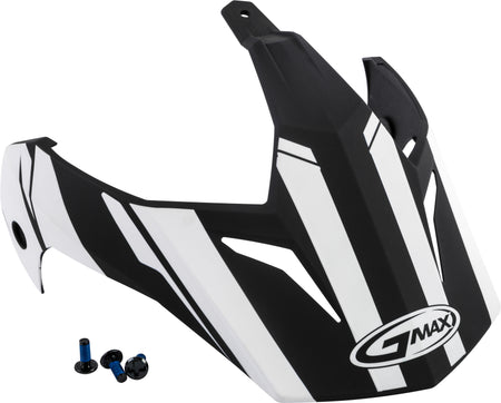 Visor Vertical Black/White W/Screws Gm 11