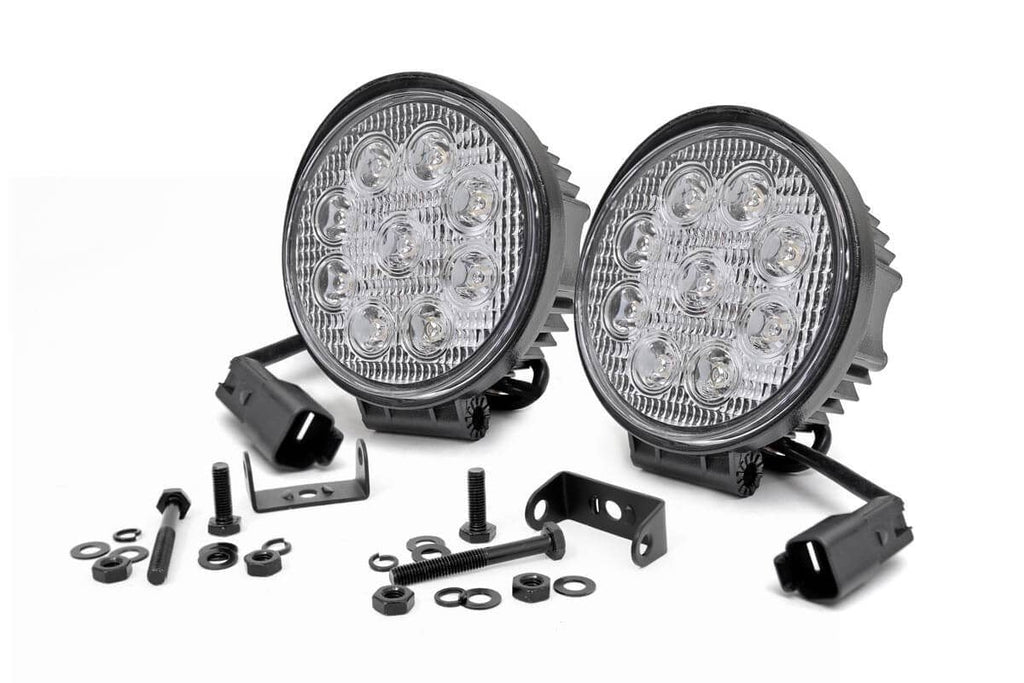 4 Inch Chrome Series LED Light | Round | Pair | 70804