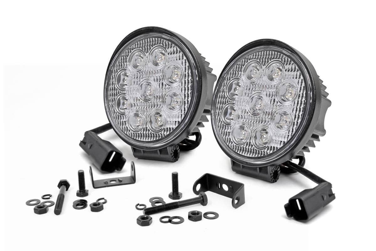 4 Inch Chrome Series LED Light | Round | Pair | 70804