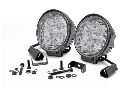 4 Inch Chrome Series LED Light | Round | Pair | 70804