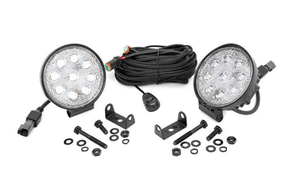4 Inch Chrome Series LED Light | Round | Pair | 70804