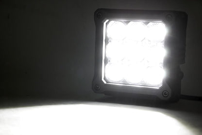 4 Inch Chrome Series LED Light Pods | Square | White DRL | Pair | 70905DRL