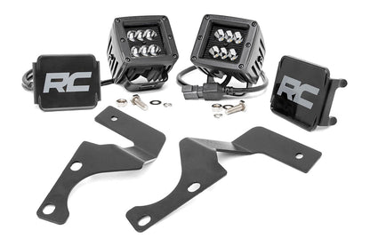 LED Light Kit | Ditch Mount | 2" Black Spot Pair | Toyota 4Runner (10-24) | 70796