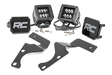 LED Light Kit | Ditch Mount | 2" Black Spot Pair | Toyota 4Runner (10-24) | 70796