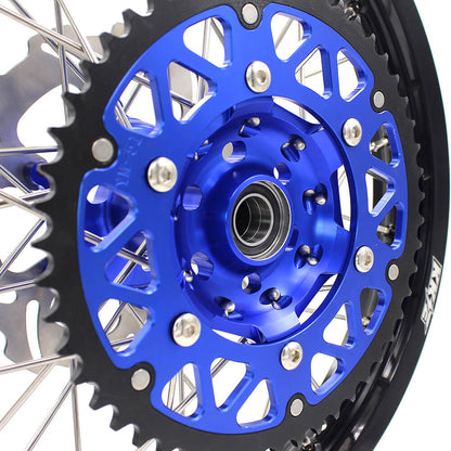 KKE 21 & 18 Enduro Wheels for YAMAHA WR250F 2001-2016 WR450F 2003-2015 Blue&Black 250mm Disc
