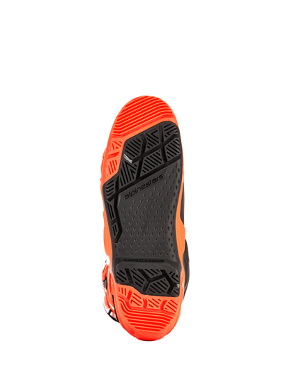 Alpinestars Tech 10 Enduro Boots - Orange Fluo/Black/White - Size 8