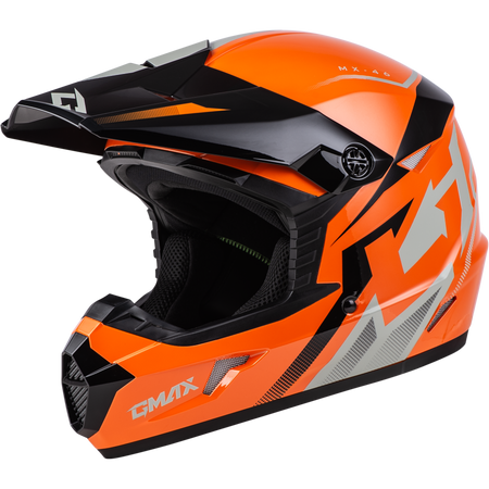 Mx 46 Compound Helmet Orange/Black/Grey Xl