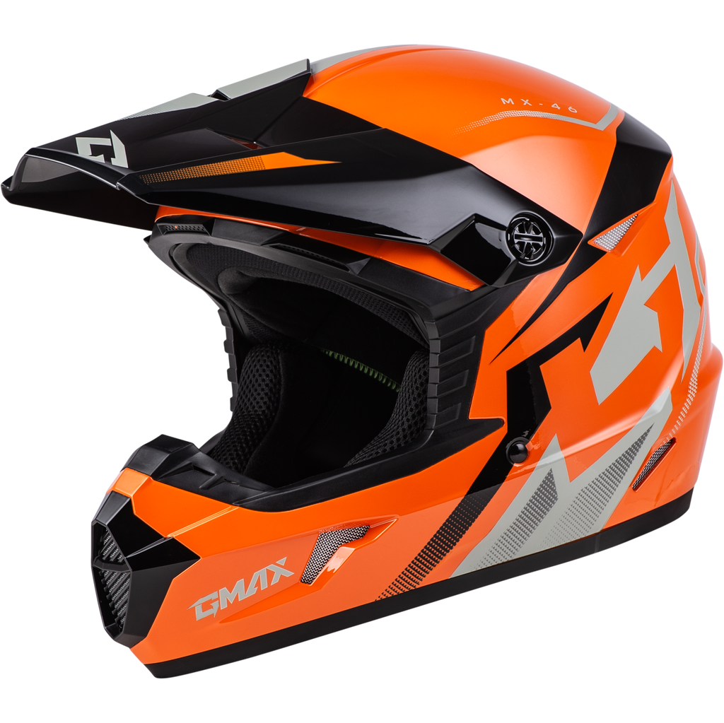Mx 46 Compound Helmet Orange/Black/Grey Md