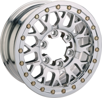 MOOSE OFFROAD Wheel - 346X - Beadlock/6 Lug - Front/Rear - Silver - 15x7 - 6/5.5 - 5+2 346BLMO 157655P54