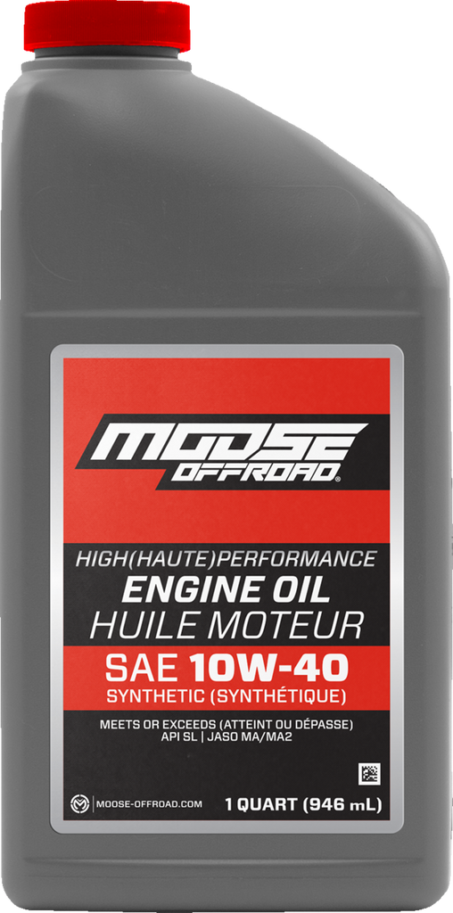 MOOSE OFFROAD Synthetic Engine Oil - 10W-40 - 1 US quart 219380