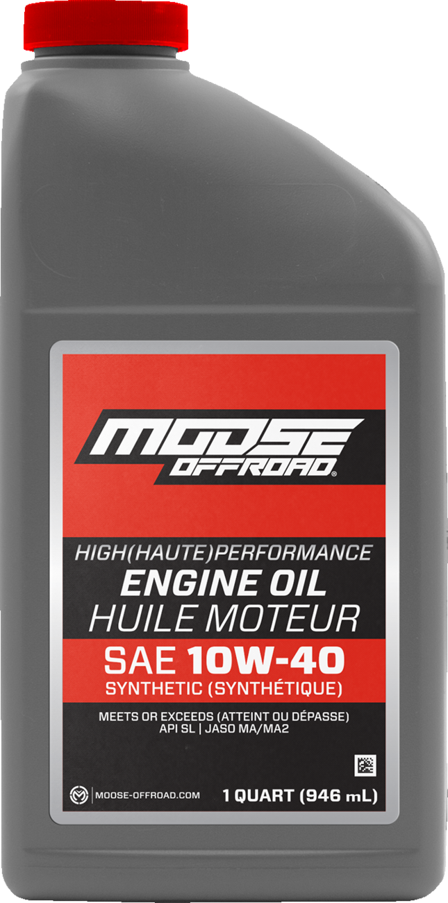 MOOSE OFFROAD Synthetic Engine Oil - 10W-40 - 1 US quart 219380