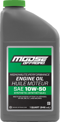 MOOSE OFFROAD Synthetic Engine Oil - 10W-50 - 1 US quart 219381