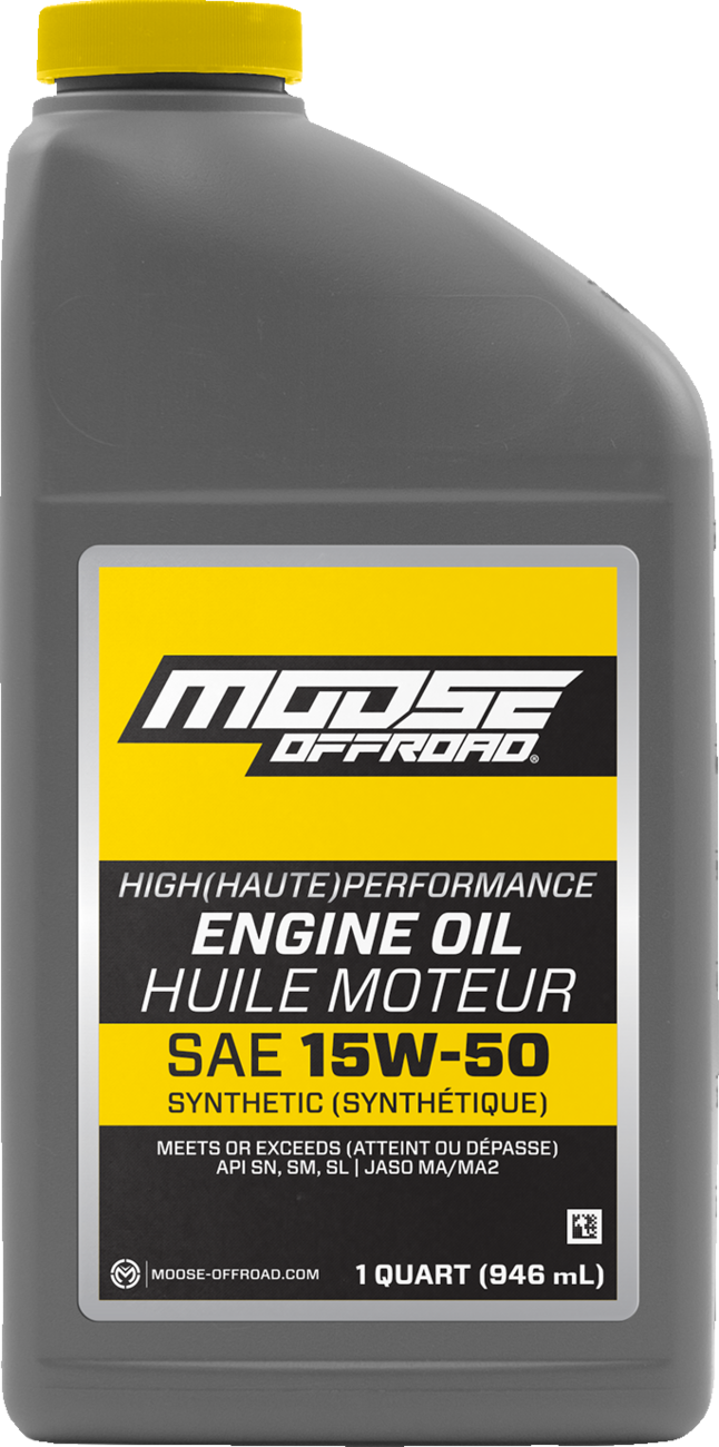 MOOSE OFFROAD Synthetic Engine Oil - 15W50 - 1 US quart 219382