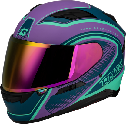 Ff 98 Aftershock Helmet Matte Purple/Blue Lg