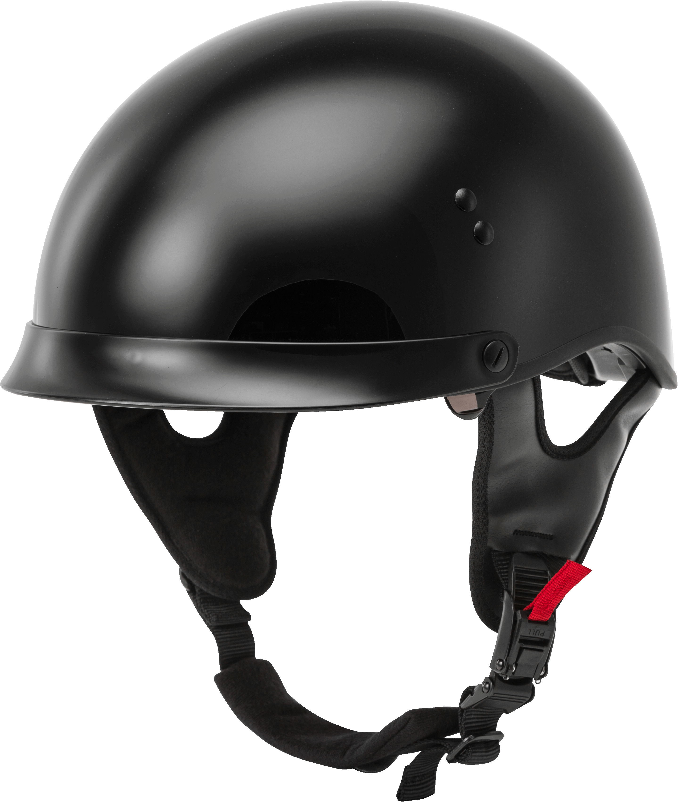 Hh 65 Half Helmet Full Dressed Black Xs