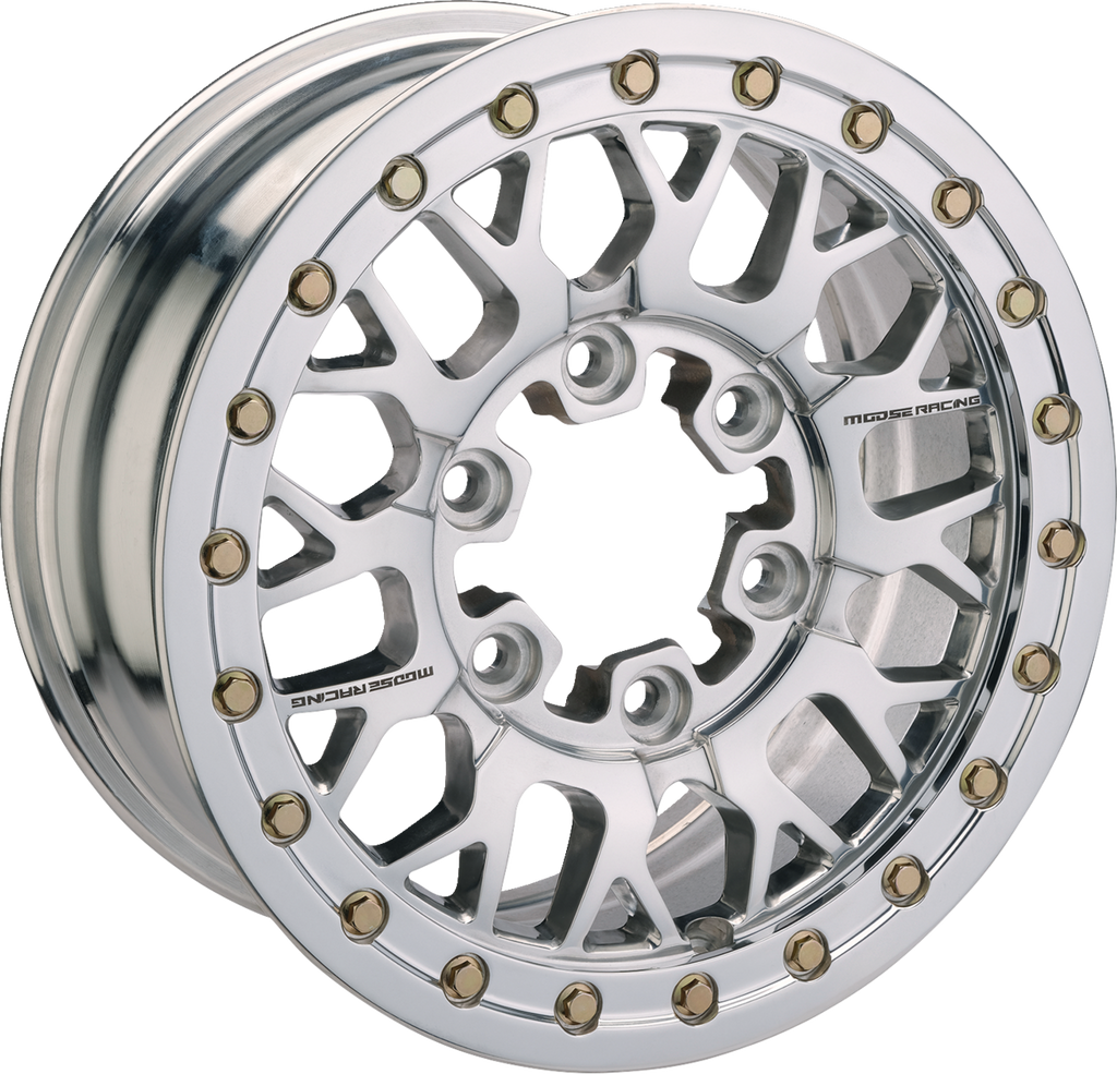 MOOSE OFFROAD Wheel - 346X - Beadlock/5 Lug - Front/Rear - Silver - 15x7 - 5/4.5 - 5+2 346BLMO 157545P54