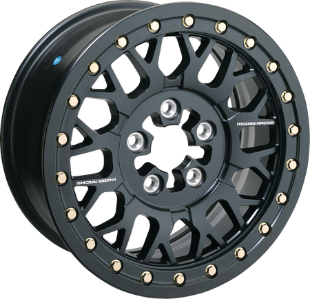 MOOSE OFFROAD Wheel - 346X - Beadlock/5 Lug - Front/Rear - Black - 15x7 - 5/4.5 - 5+2 346BLMO 157545MB54