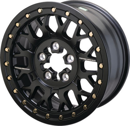 MOOSE OFFROAD Wheel - 346X - Beadlock/5 Lug - Front/Rear - Black - 15x7 - 5/4.5 - 5+2 346BLMO 157545MB54
