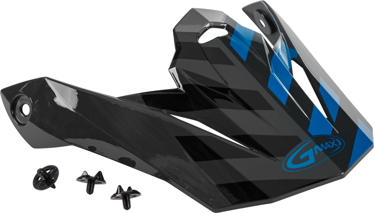 Visor W/Screws Fame Mx 86 Dark Grey/Blue/Black