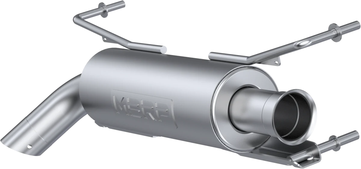 5" Perf Slip On Muffler W/Cat Pol