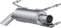 5" Perf Slip On Muffler W/Cat Pol