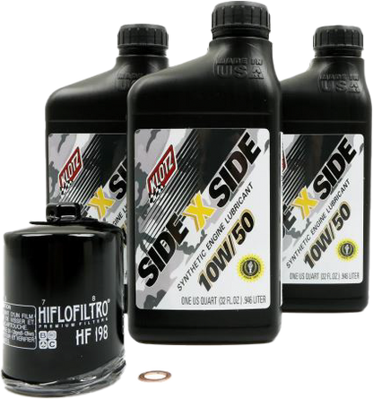 Klotz Side X Side Oil Change Kit 10W50 with Oil Filter KU-101