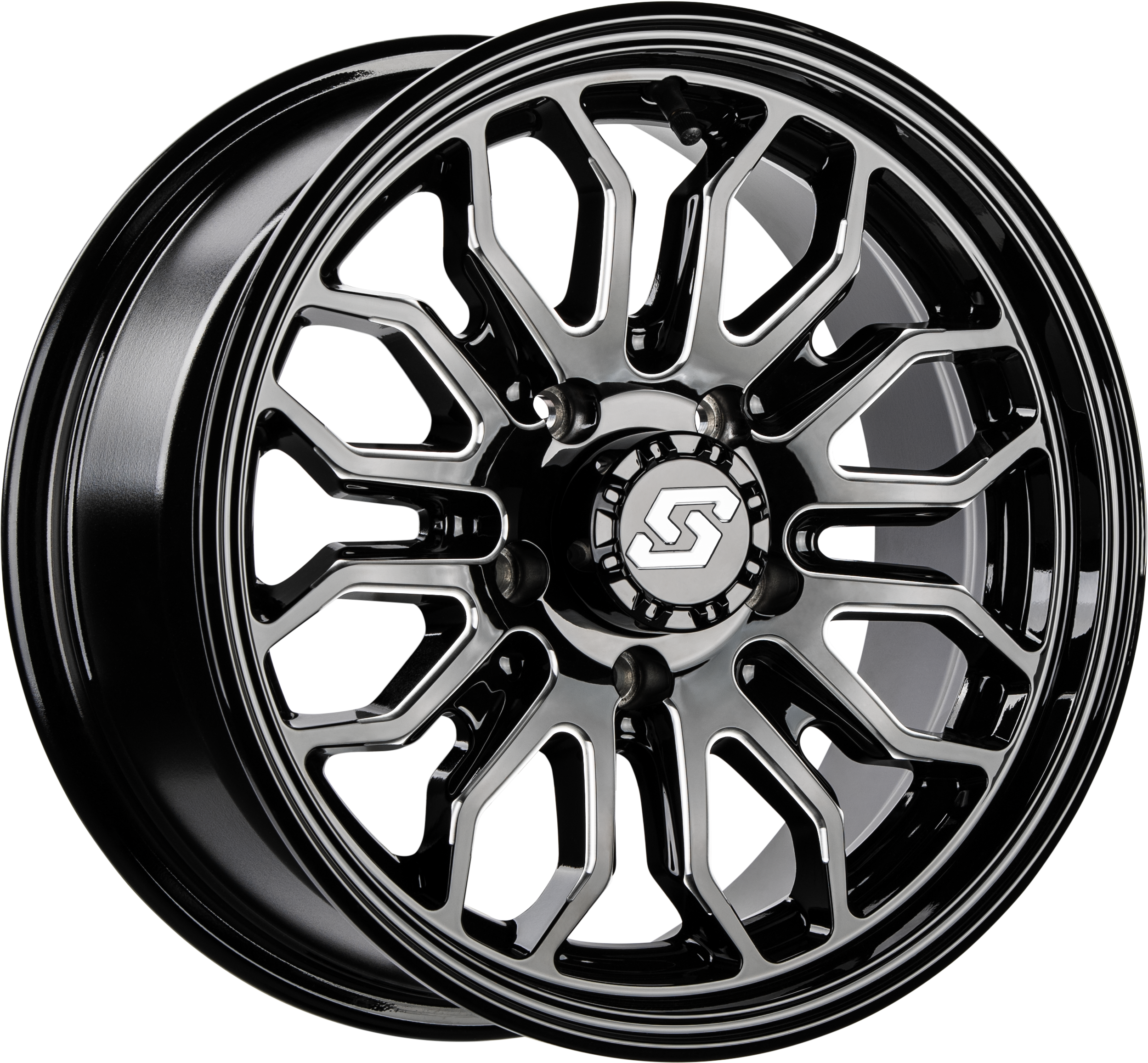 Onyx Wheel 15x7 4/156 +10mm Blk/Machined