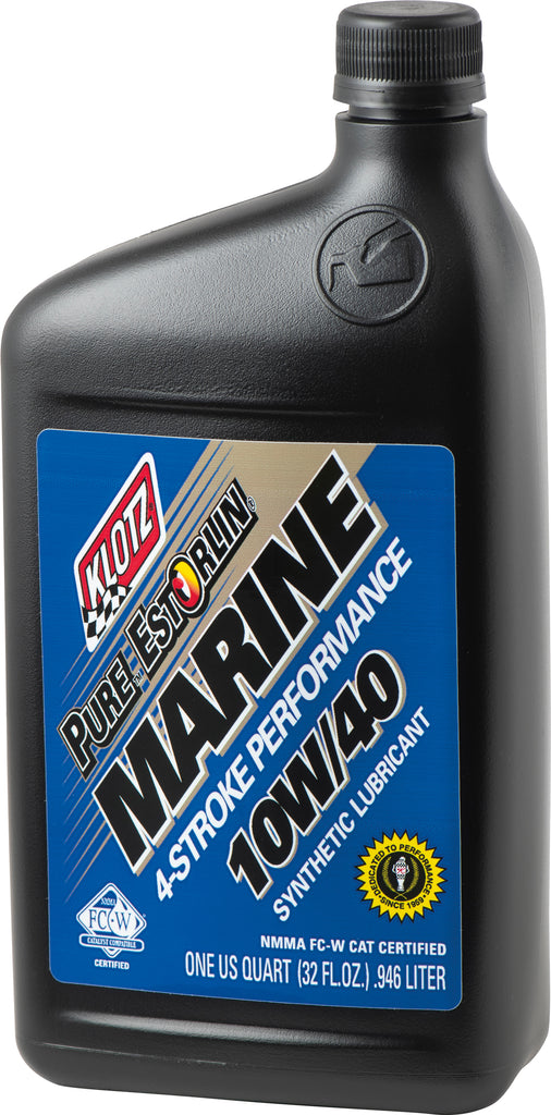KLOTZ KE-334 Pure Estorlin Marine 10W40 1 Qt - High-Performance Oil for Inboard/Outboard Engines