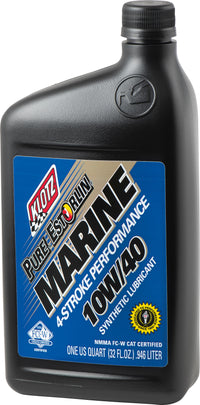 KLOTZ KE-334 Pure Estorlin Marine 10W40 1 Qt - High-Performance Oil for Inboard/Outboard Engines