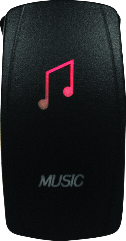 DragonFire Racing Lighted Switch Music On/Off Red